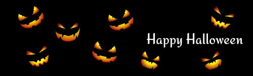 halloween scary pumpkin email banner GIF