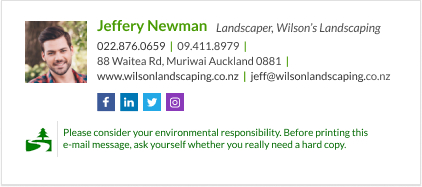 Green Email Footers